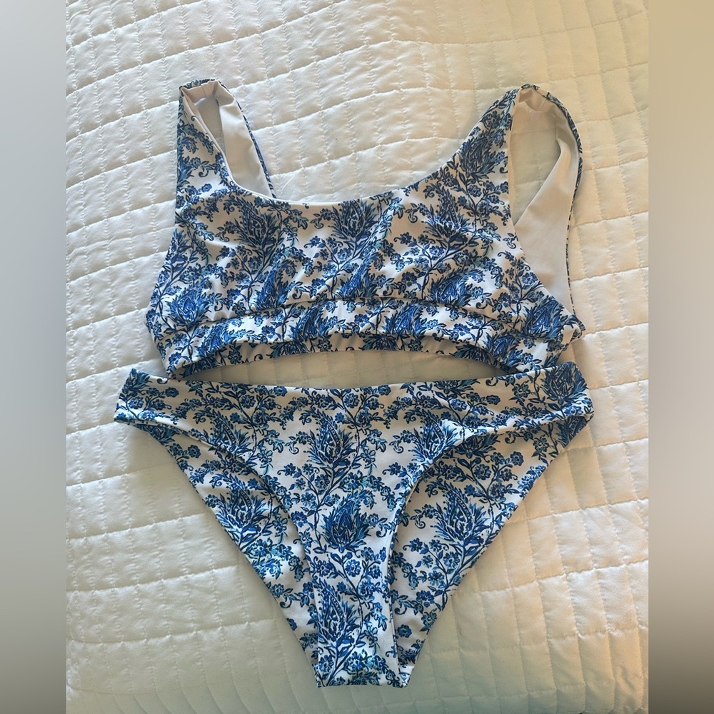 Blue and White Kulani Kinis Bikini